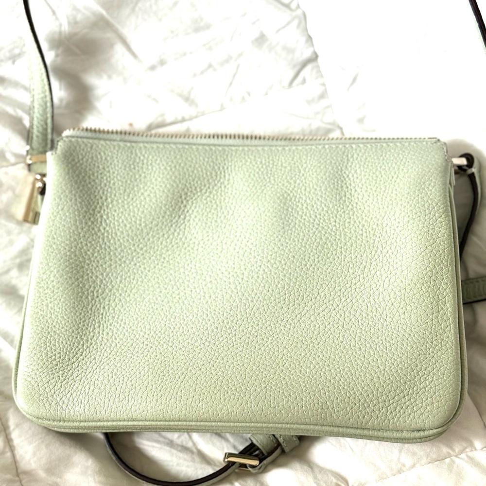 Kate Spade Leila Triple Gussett Crossbody in Light Pistachio - Picture 5 of 5